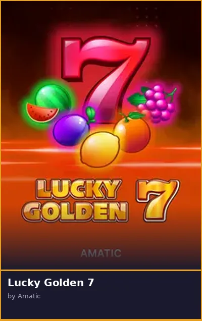 Lucky Golden 7 slot